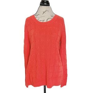Liz Claiborne Womens  Sweater Size Large Ribbed Cable Knit Round Neckline NWT